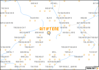 map of Aït Iftene