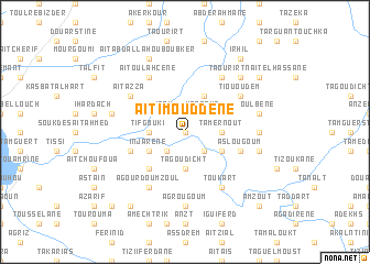 map of Aït Imouddene