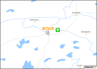 map of Aitkin