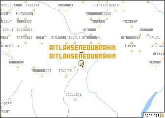 map of Aït Lahsene Ou Brahim