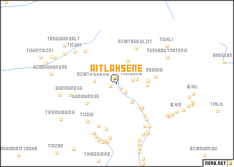 map of Aït Lahsene