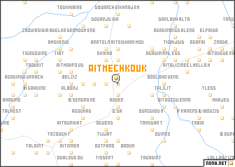 map of Aït Mechkouk