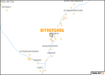 map of Aït Merghad