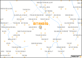 map of Aït Mhand
