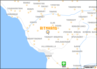 map of Aït Mhand