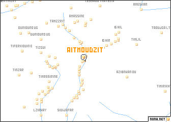 map of Aït Moudzit