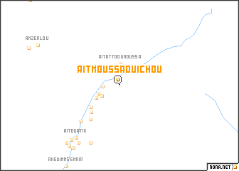 map of Aït Moussa Ou Ichou