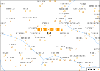 map of Aït MʼRhrarine