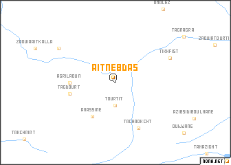 map of Aït Nebdas