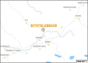 map of Aït nʼTaleb Akka