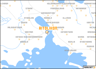 map of Aitolikón