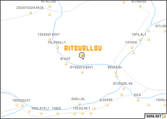 map of Aït Ouallou