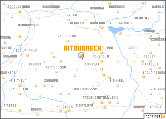 map of Aït Ouanech