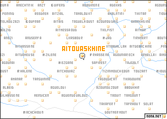 map of Aït Ouaskhine