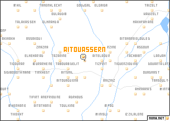 map of Aït Ouassern