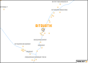 map of Aït Ou Atik