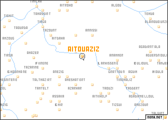 map of Aït Ouaziz