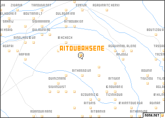 map of Aït Oubahsene