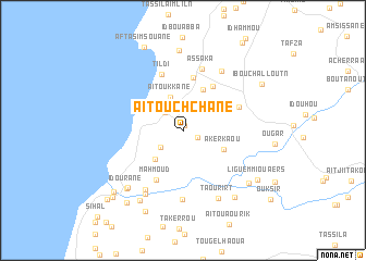 map of Aït Ouchchane