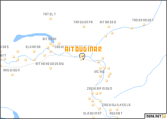 map of Aït Oudinar