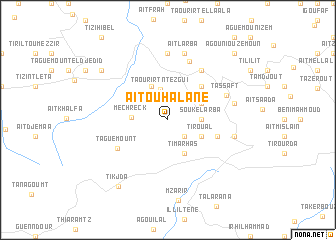 map of Aït Ouhalane