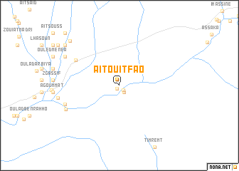 map of Aït Ouitfao