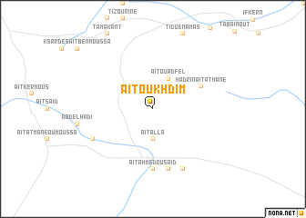 map of Aït Oukhdim