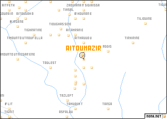 map of Aït Ou Mazir