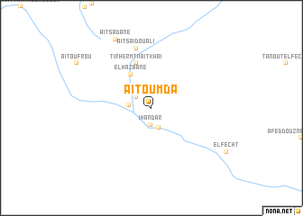 map of Aït Oumda