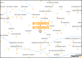 map of Aït Oumres