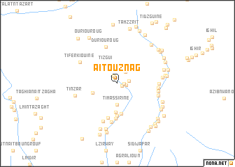 map of Aït Ouznag