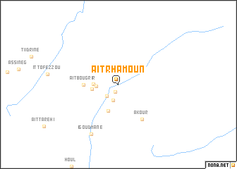 map of Aït Rhamoun