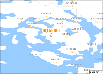 map of Äitsaari