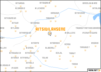 map of Aït Sidi Lahsene