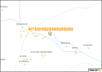 map of Aït Sidi Moussa Ou Assou