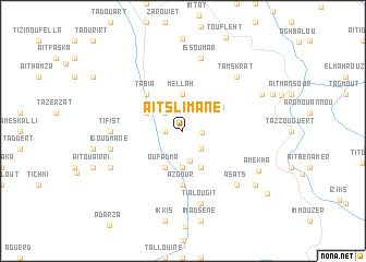 map of Aït Slimane