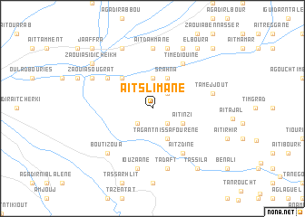 map of Aït Slimane