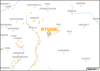 map of Aït Soual