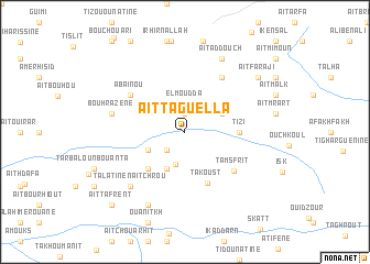 map of Aït Taguella