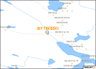 map of Aittakoski