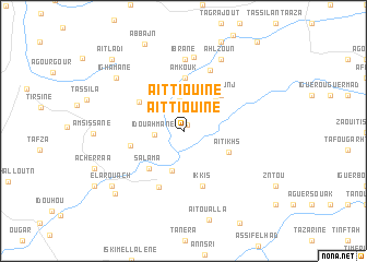 map of Aït Tiouine