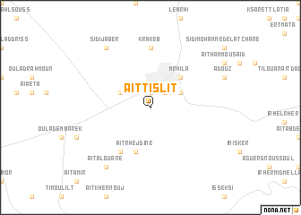 map of Aït Tislit