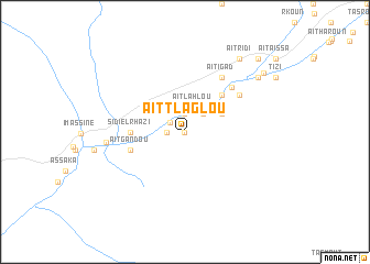 map of Aït Tlaglou