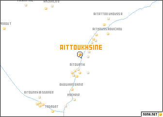 map of Aït Toukhsine