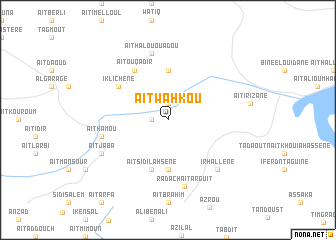 map of Aït Wahkou