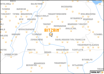 map of Aït Zaïm