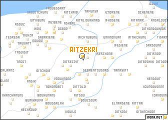 map of Aït Zekrî