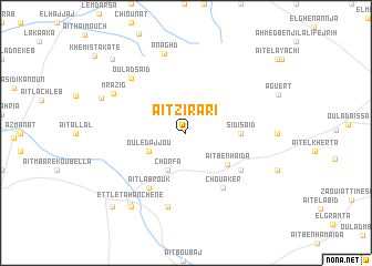 map of Aït Zirari