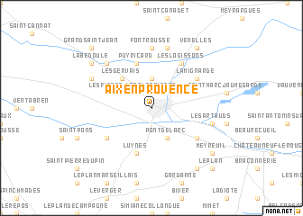 map of Aix-en-Provence