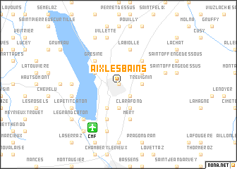 map of Aix-les-Bains